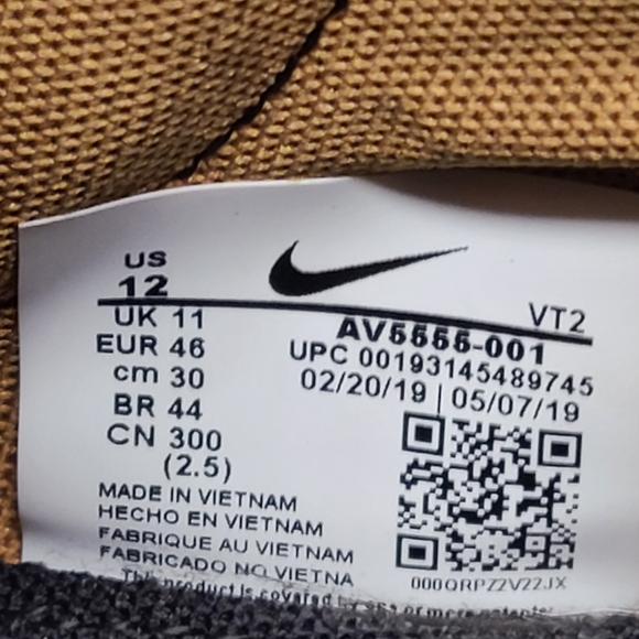 Nike React Ianga the 10th high top sneakers size 12 - Picture 10 of 11